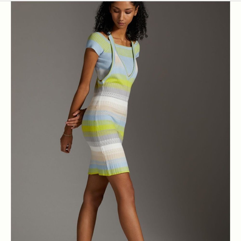 Anthropologie x Daily Practice Tuvalu Ribbed Sweater Dress size XS - Picture 4 of 15